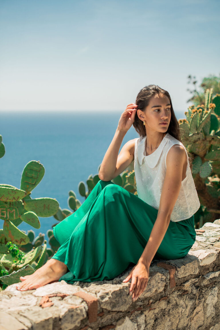 Ambiance méditerranéenne pour une mode inspirée de la nature.
